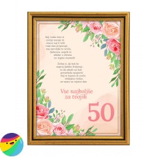 Voščilo za 50 let - Vrtnice Voščilo za 50 let - Vrtnice
